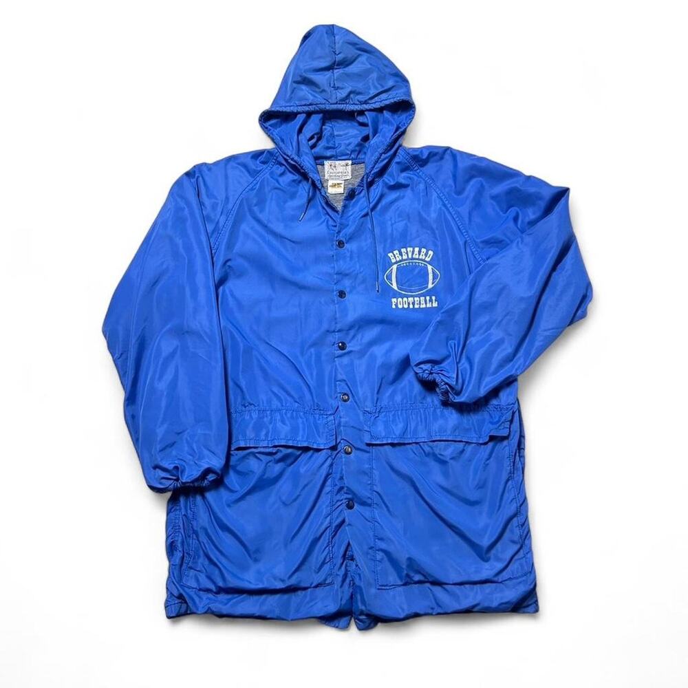 Brevard Football Vintage 70s Russell Athletic Gold Tag Windbreaker Jacket Large